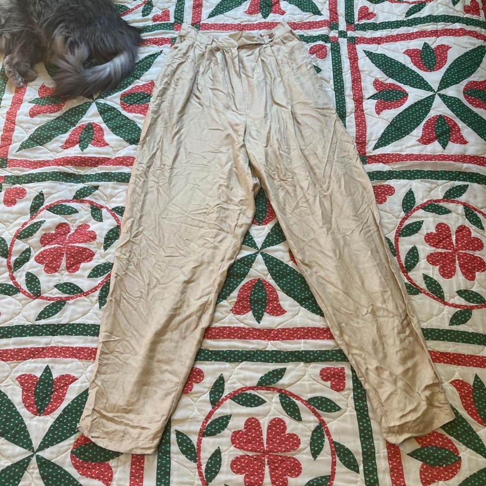 Silk trousers